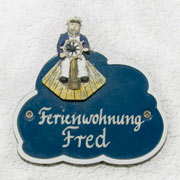 Das Klingelschild unseres Ferienhaus Walter